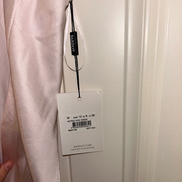 NWT Bardot blush pink mini dress size 6 - Picture 3 of 4